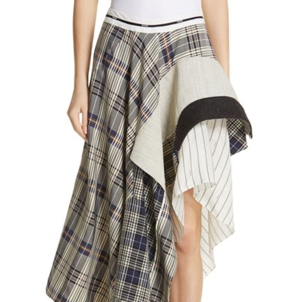 Monse Draped Plaid Jacket Skirt NWT US4 - Picture 6 of 16